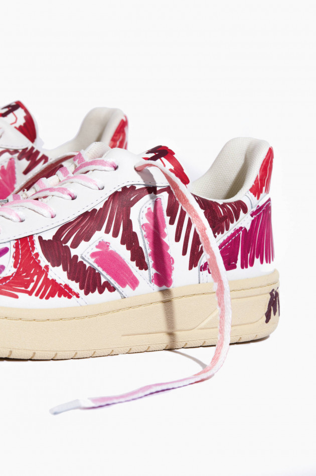 Veja Leder-Sneaker V10 MARNI in Rot/Pink