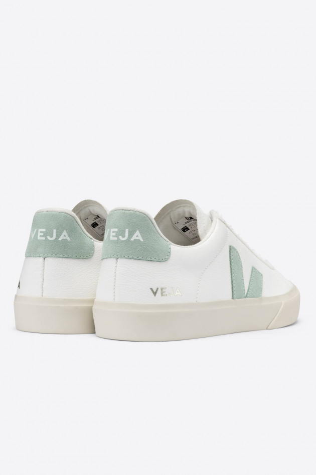 Veja Nachhaltiger Sneaker CAMPO in Weiß/Matcha