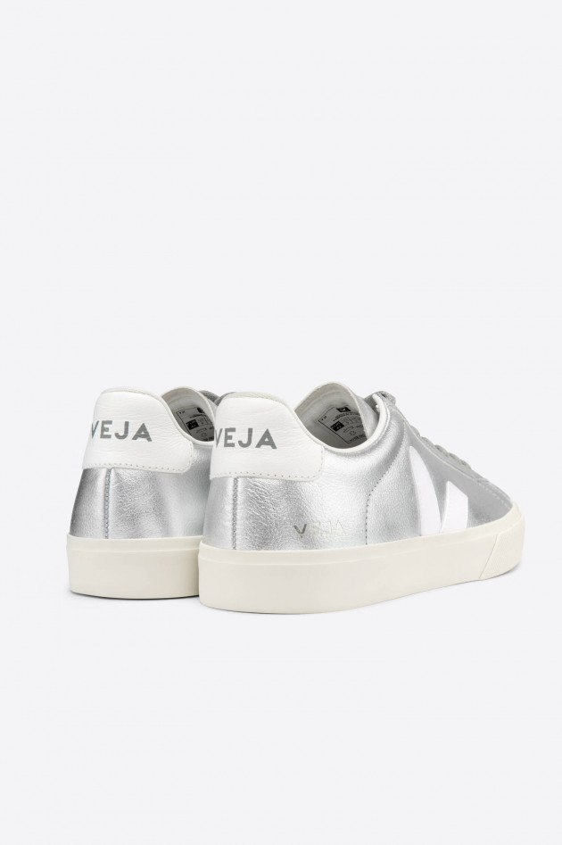 Veja Nachhaltiger Sneaker CAMPO in Silber/Weiß