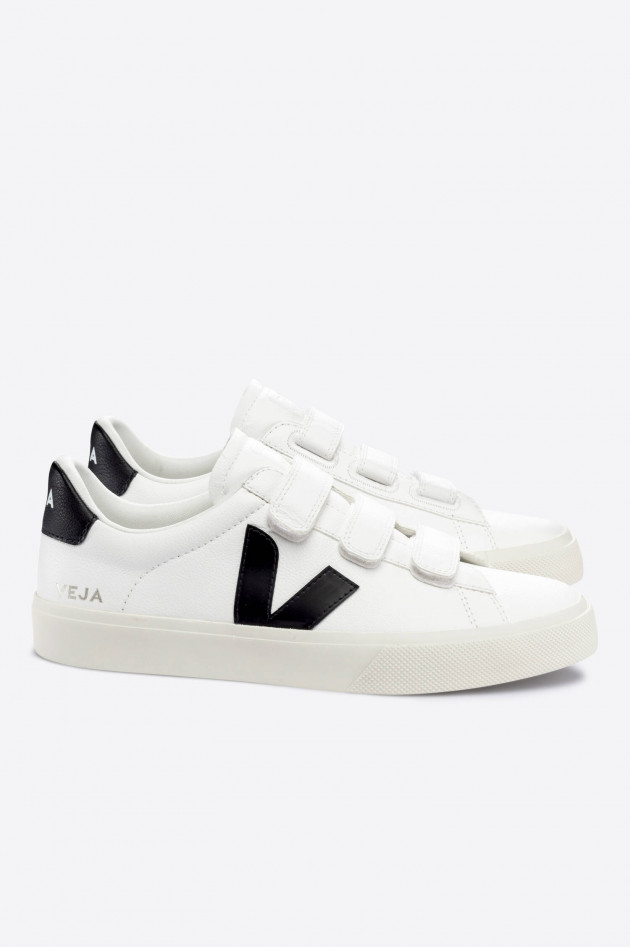 Veja Sneaker RECIFE mit Klettverschluss in Weiß/Schwarz