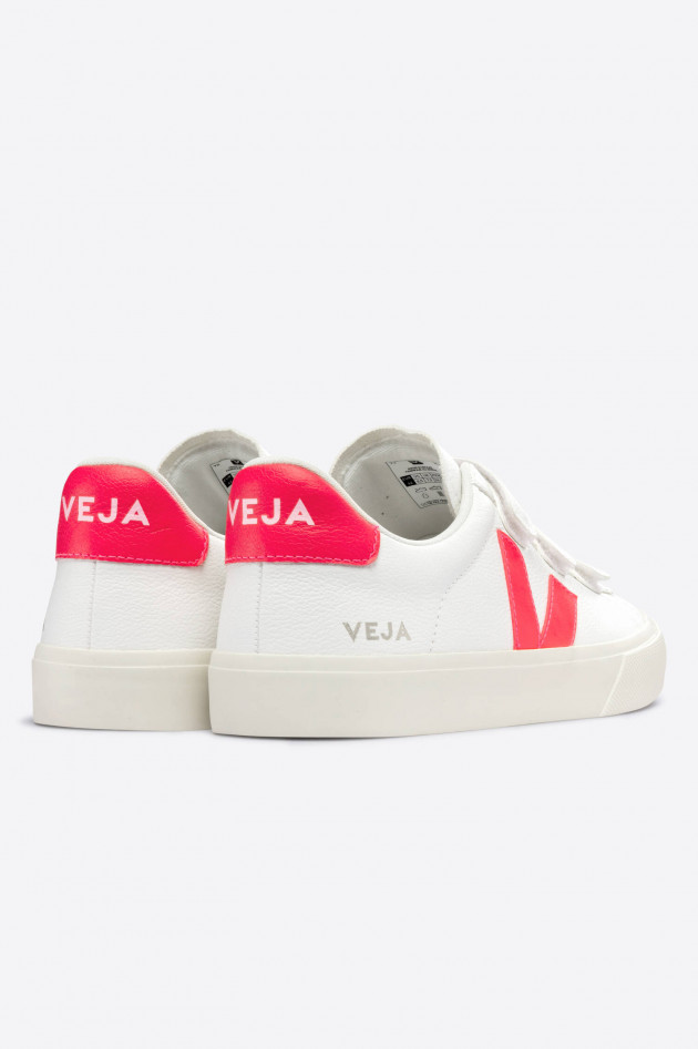 Veja Sneaker RECIFE mit Klettverschluss in Weiß/Pink