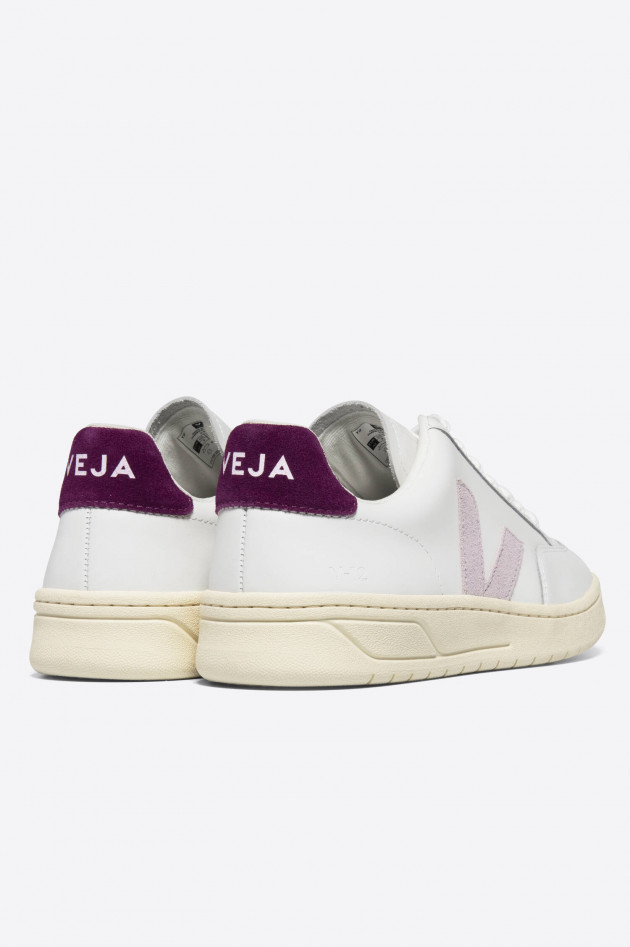 Veja Nachhaltiger Sneaker V12 in Weiß/Magneta