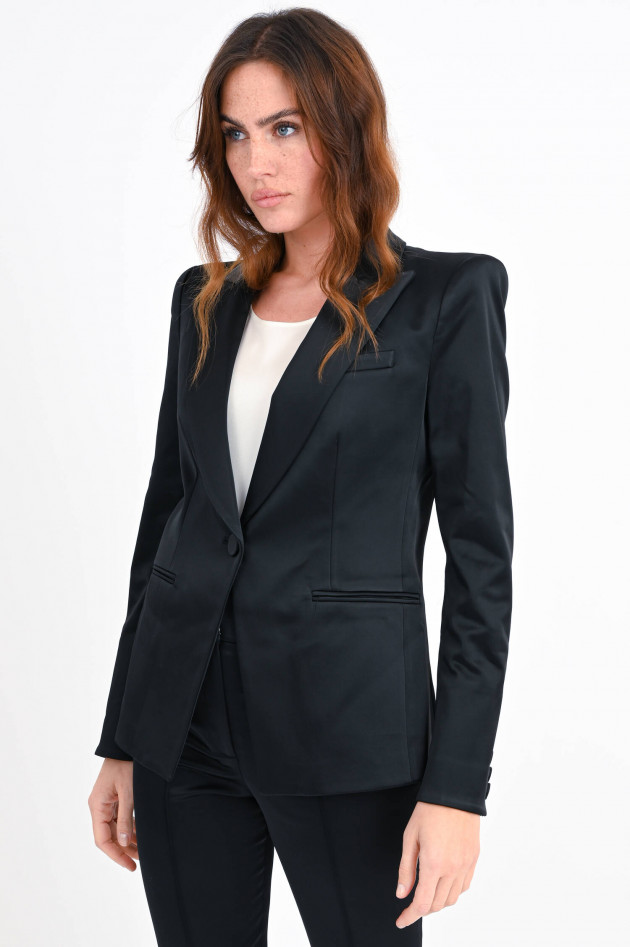 Veronica Beard Blazer GRAFF DICKEY aus Satin in Schwarz