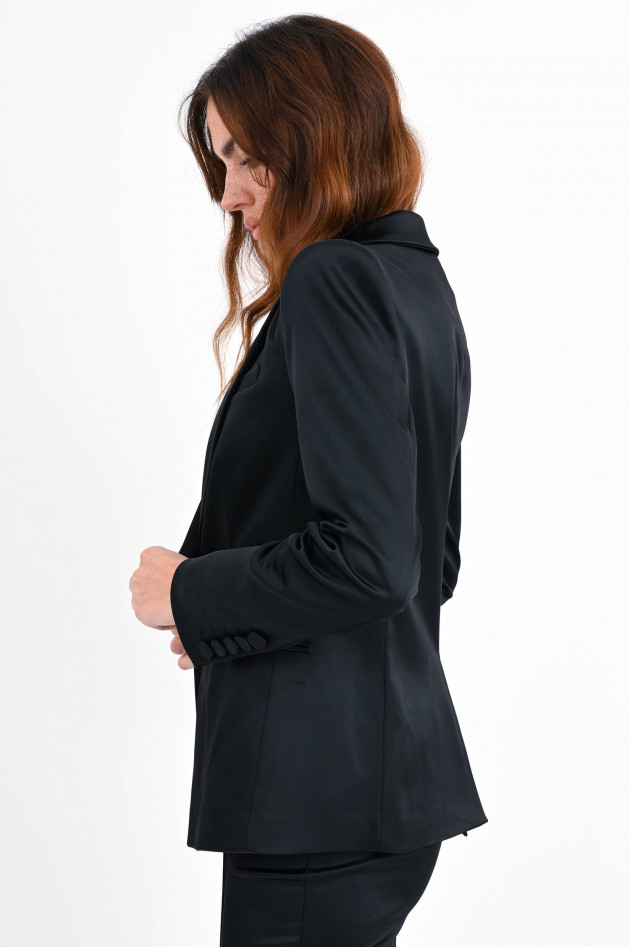 Veronica Beard Blazer GRAFF DICKEY aus Satin in Schwarz