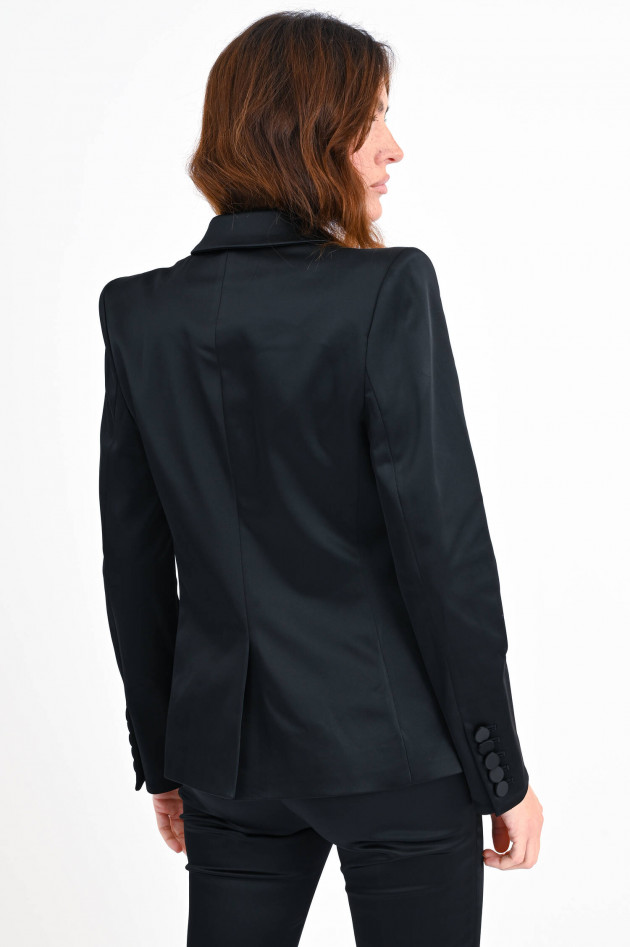 Veronica Beard Blazer GRAFF DICKEY aus Satin in Schwarz