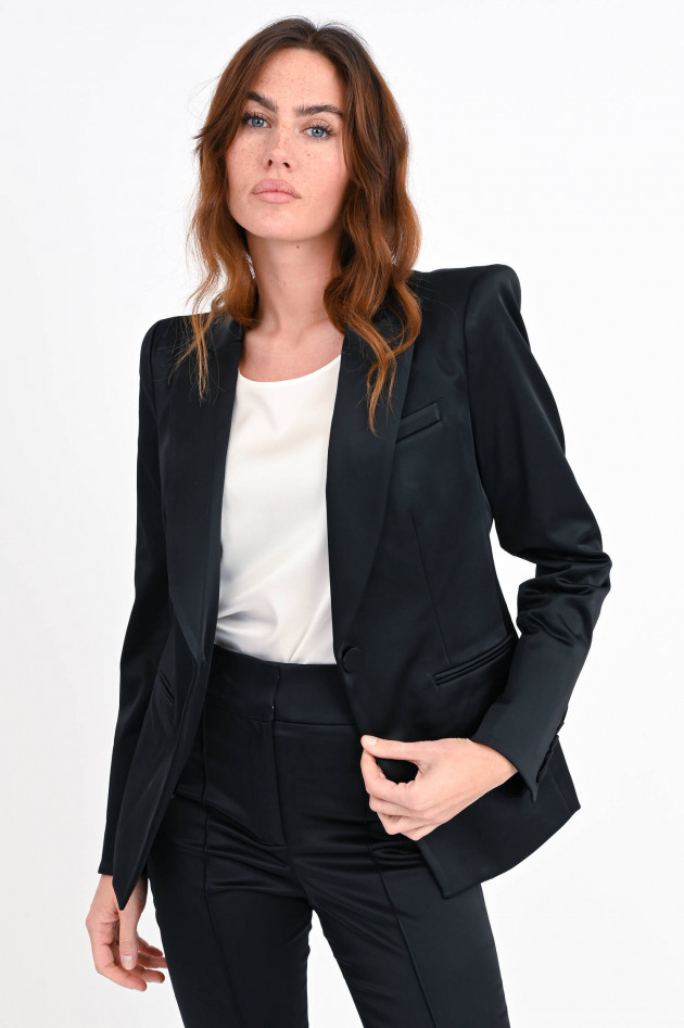 Veronica Beard Blazer GRAFF DICKEY aus Satin in Schwarz