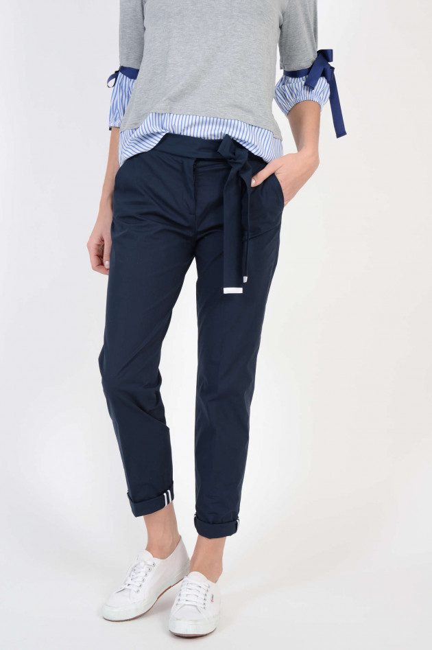 Via Masini 80 Hose in Navy