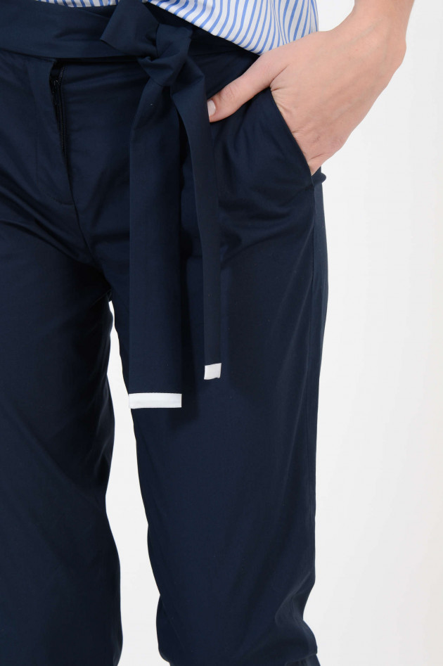 Via Masini 80 Hose in Navy