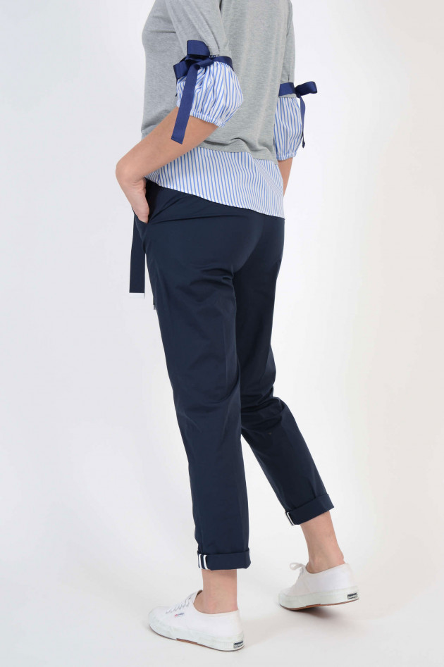 Via Masini 80 Hose in Navy