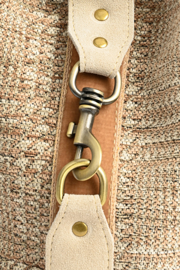 ViaMailBag Chenille-Jacquard Tasche ZERMAT MADRAS in Beige