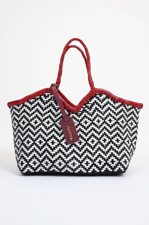 Vipera Shopper NERUDA in Schwarz/Weiß/Rot