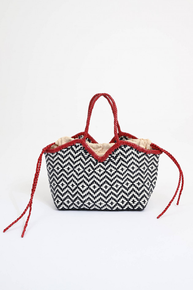 Vipera Shopper NERUDA in Schwarz/Weiß/Rot