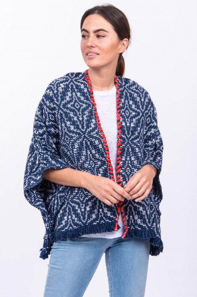 Wehve Cardigan BELLA in Navy gemustert