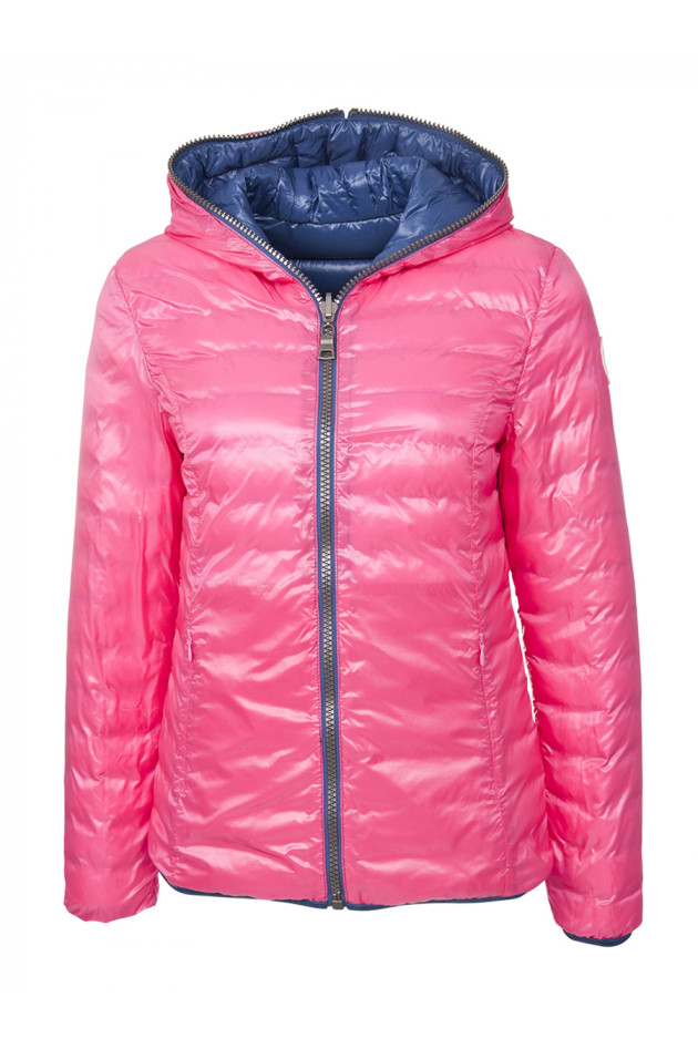 Como No. 1 Wendejacke aus Leichtdaunen in Royal/Pink