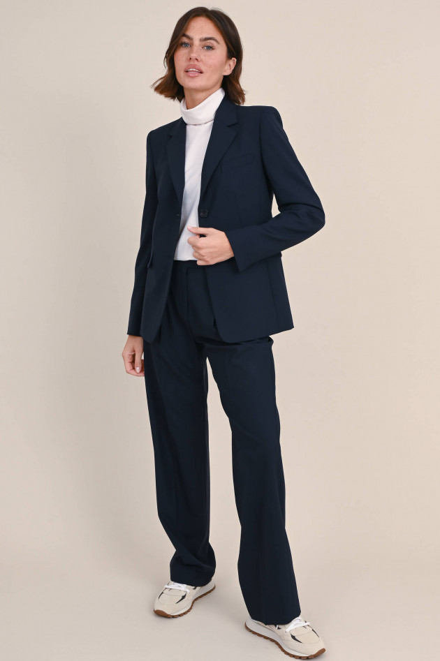 Windsor Einreihiger Blazer aus Schurwolle in Navy