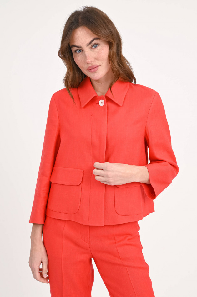 Windsor Cropped Jacket in Rot