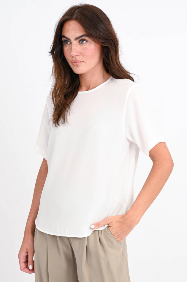 Windsor Boxy-Fit Blusenshirt in Weiß