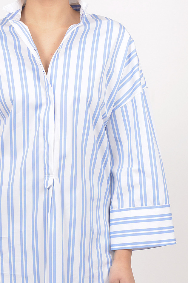 Windsor Bitte Bluse in Blau/Weiß gestreift