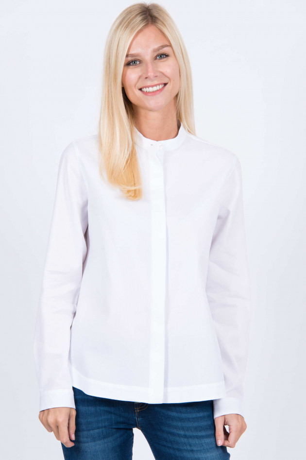 Windsor Baumwoll-Bluse in Weiß