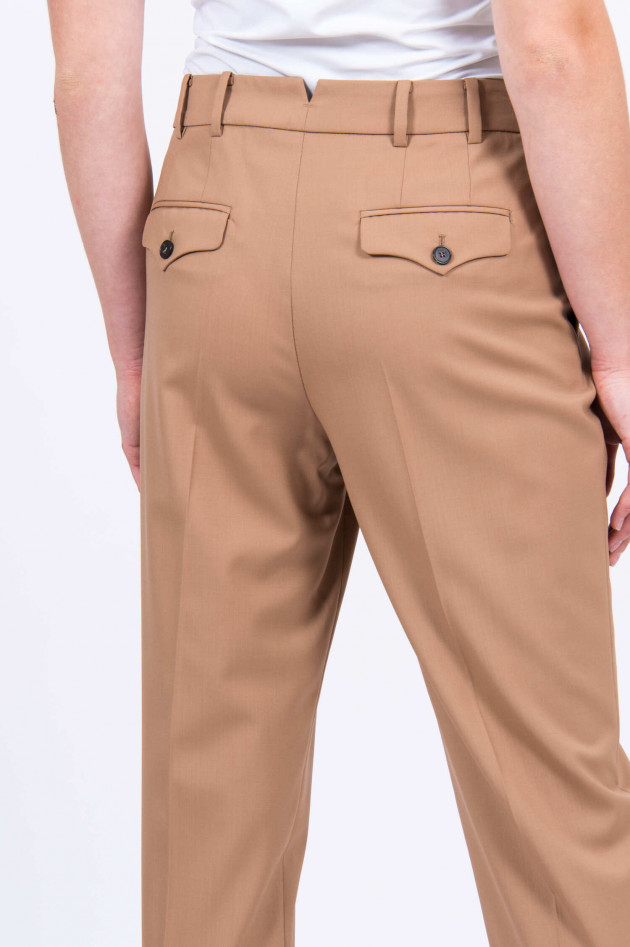 Windsor Hose aus Schurwolle in Camel