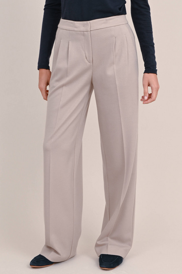 Windsor Marlenehose aus Wolle in Beige