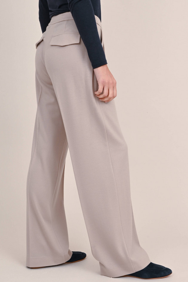 Windsor Marlenehose aus Wolle in Beige