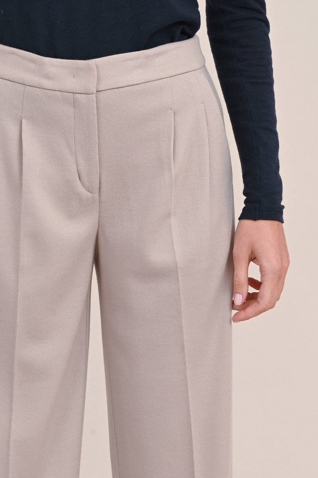 Windsor Marlenehose aus Wolle in Beige