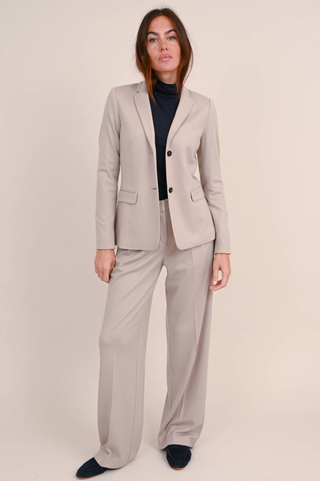Windsor Marlenehose aus Wolle in Beige