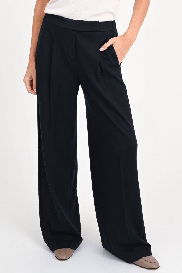Windsor Hose aus reiner Wolle in Navy