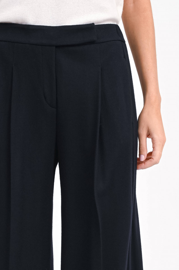 Windsor Hose aus reiner Wolle in Navy