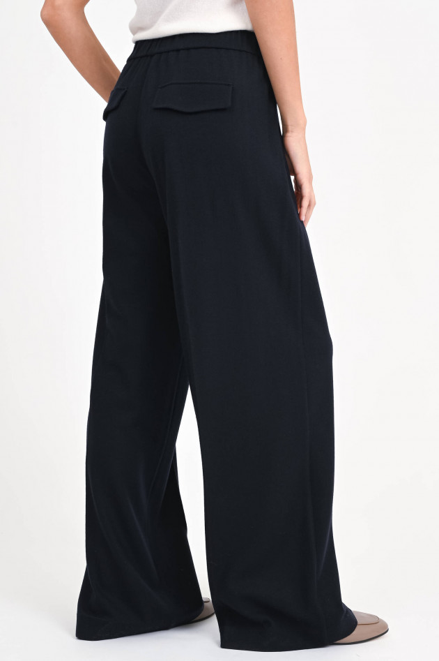 Windsor Hose aus reiner Wolle in Navy