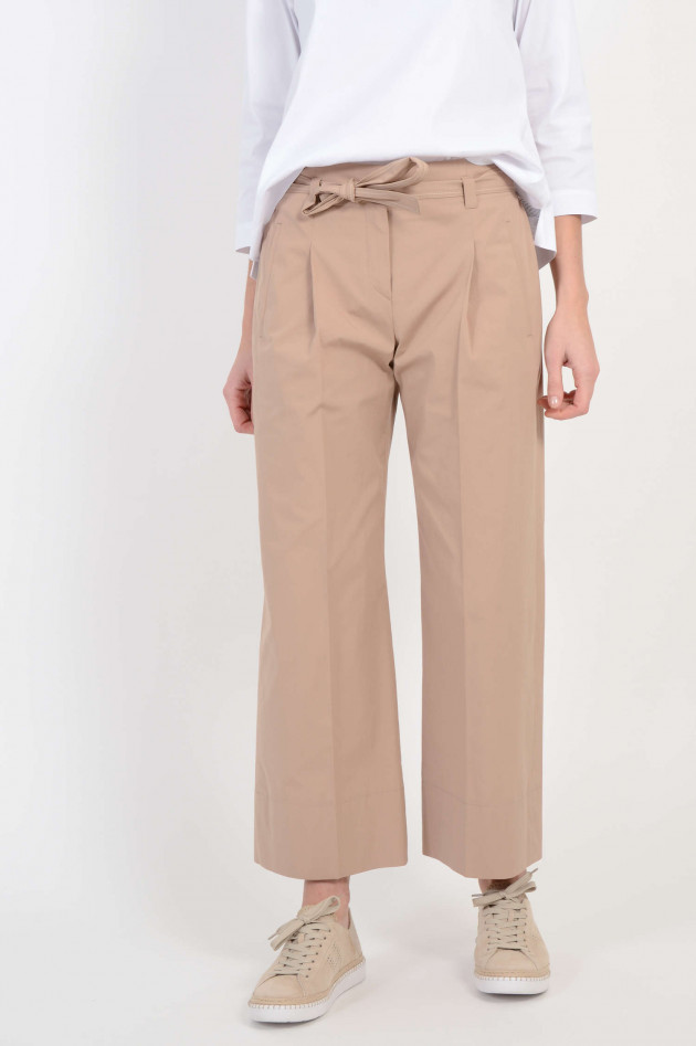 Windsor Hose mit Bundfalten in Camel