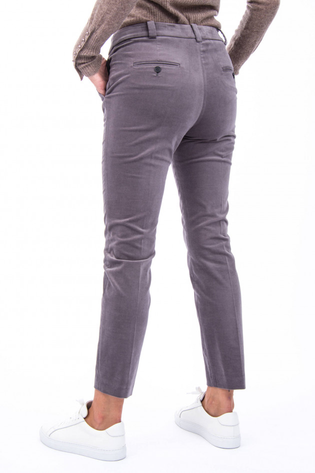 Windsor Samt-Hose in Graphit