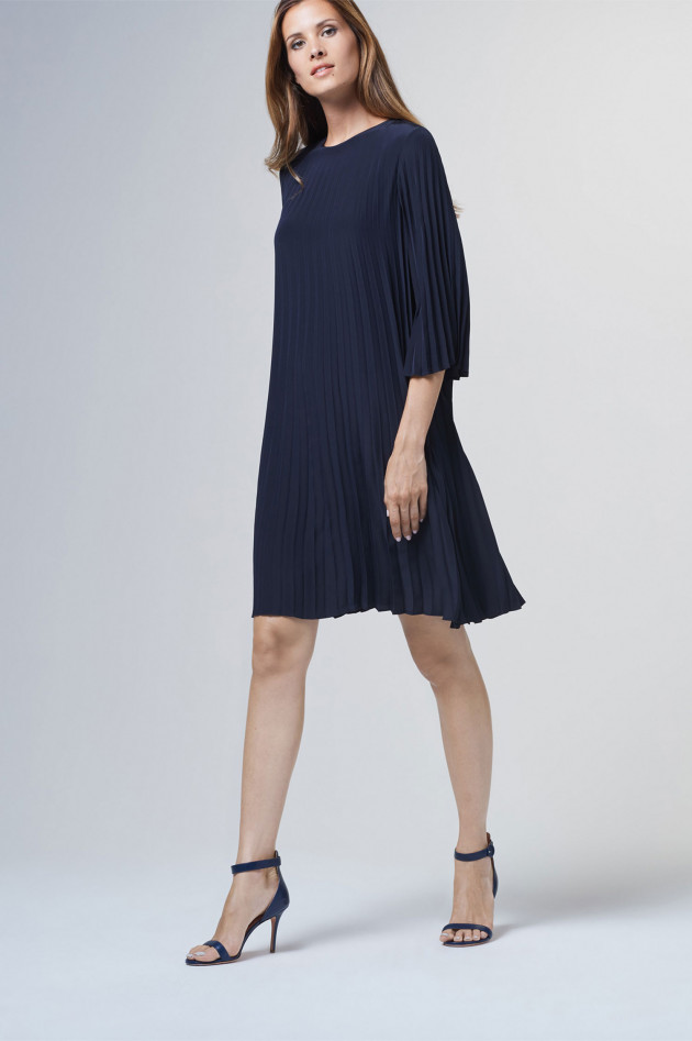 Windsor Plisseekleid in Navy