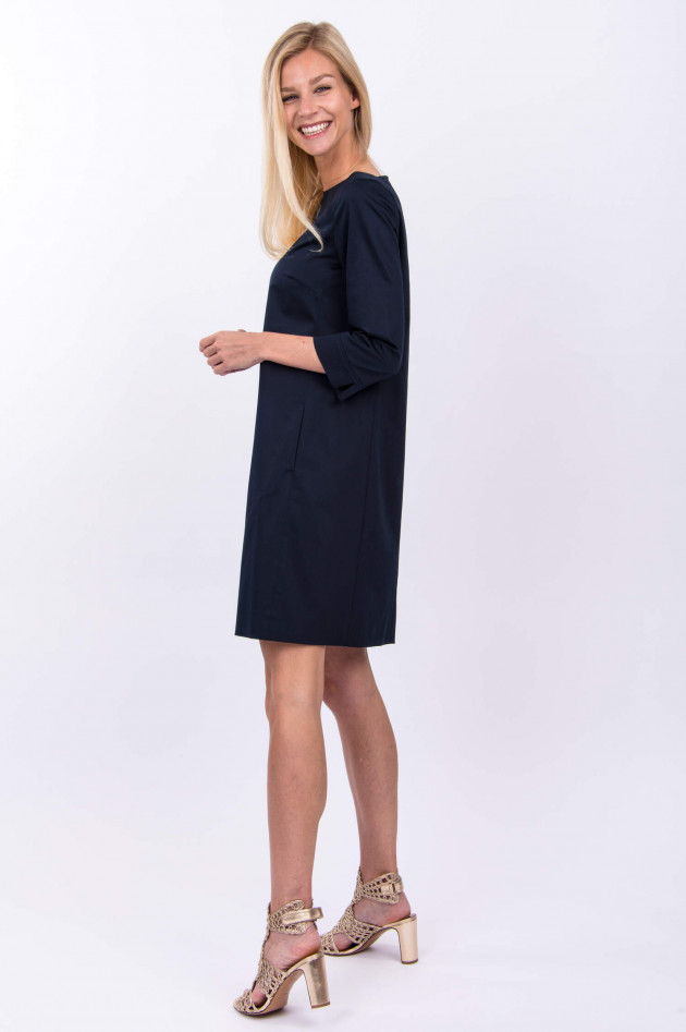 Windsor Baumwoll-Satin Kleid in Midnight