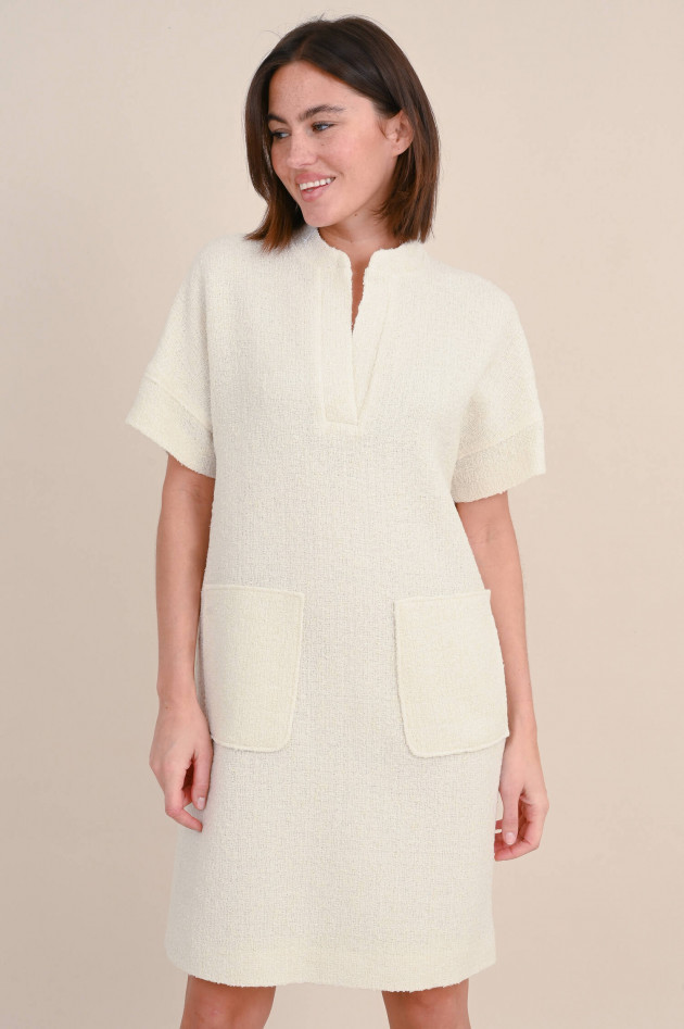 Windsor Bouclé Kleid in Creme