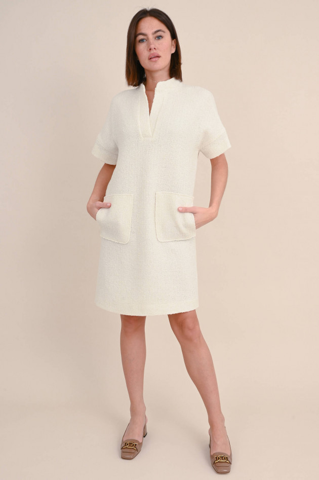 Windsor Bouclé Kleid in Creme