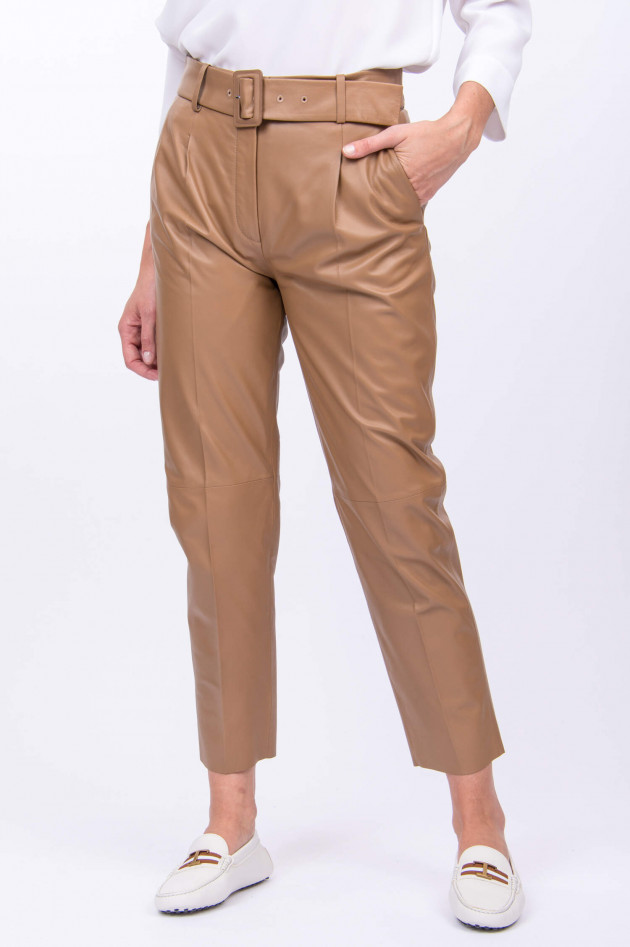 Windsor Chino-Lederhose in Camel