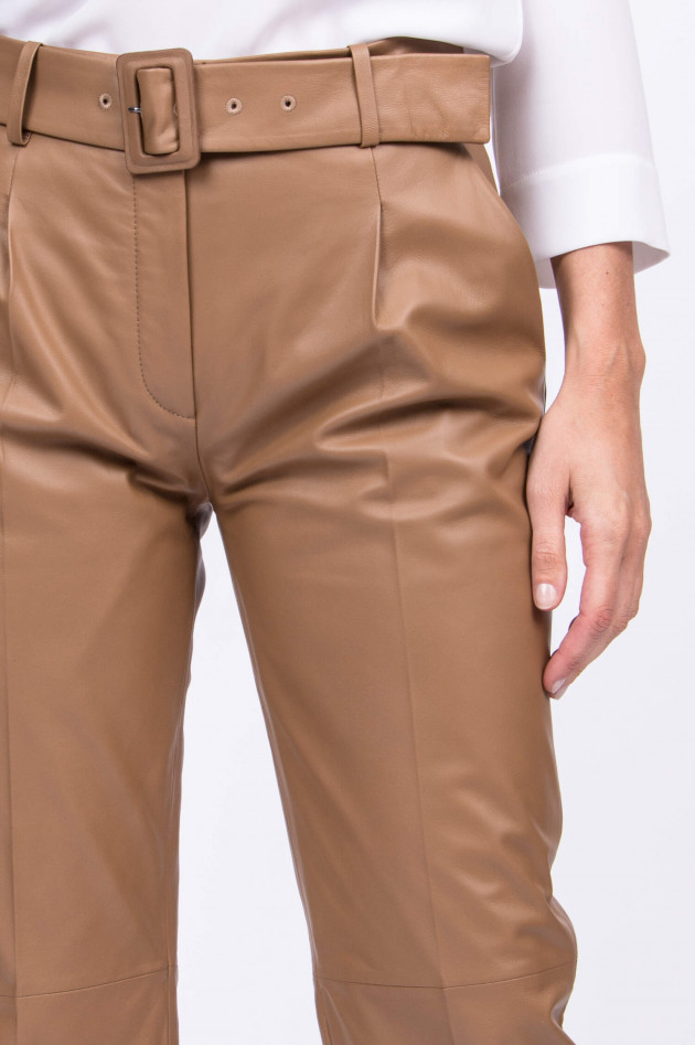 Windsor Chino-Lederhose in Camel