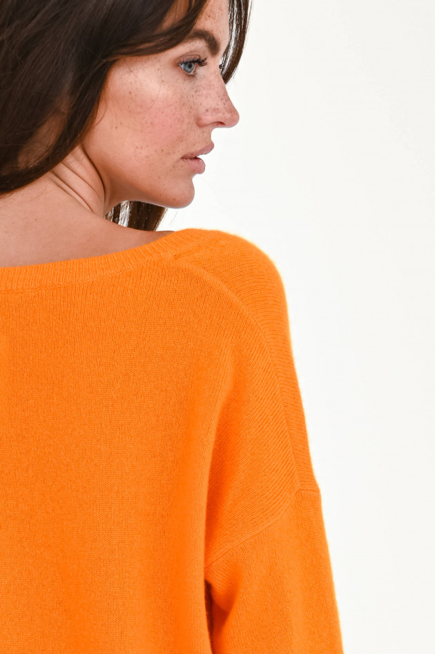 Windsor Oversized Kaschmirpullover in Orange