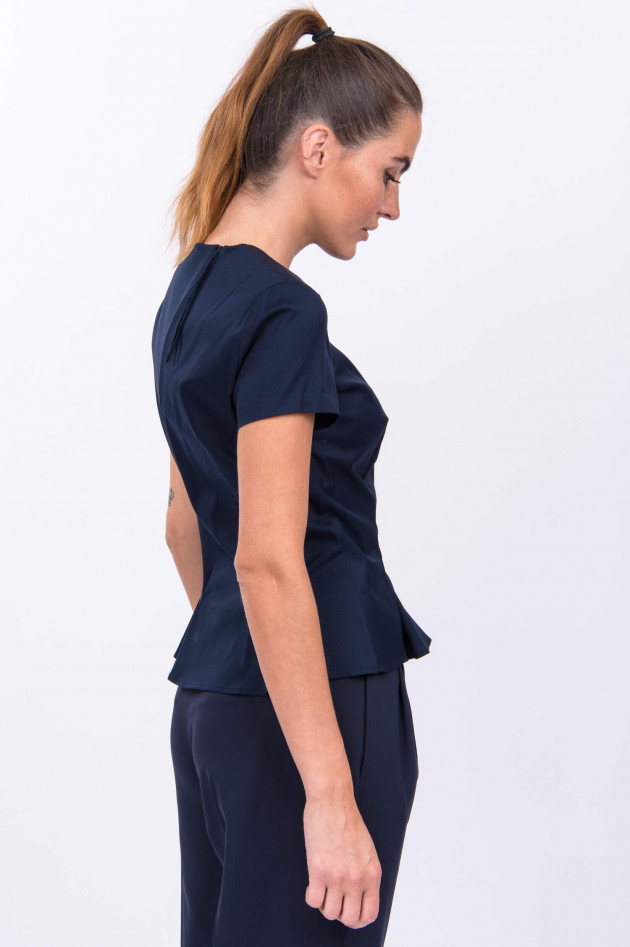 Windsor Bluse mit Drapierung in Midnight