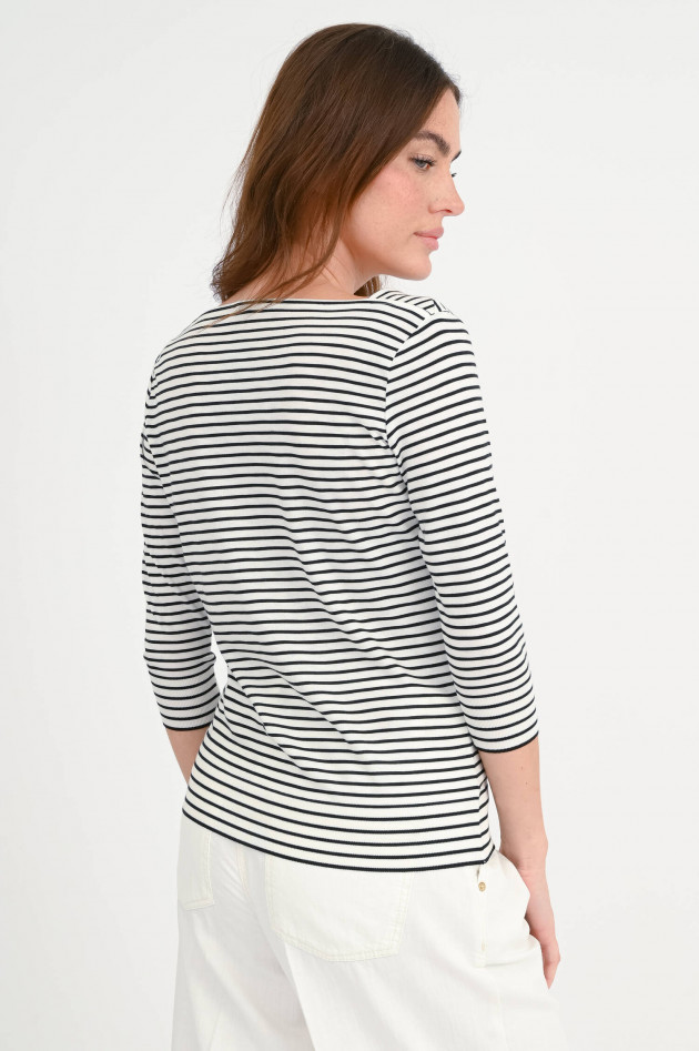 Windsor Gestreiftes Shirt in Schwarz/Weiß