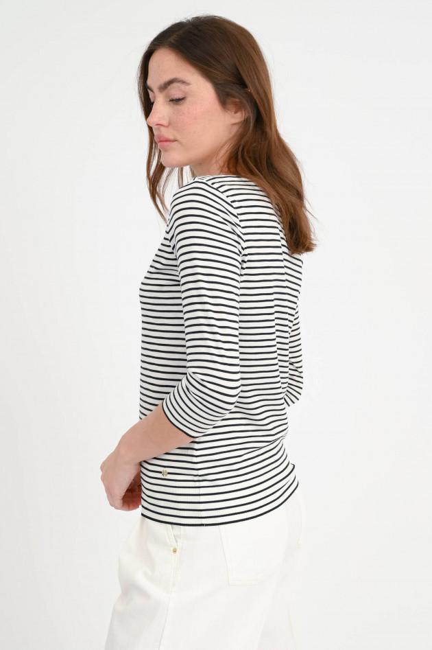 Windsor Gestreiftes Shirt in Schwarz/Weiß