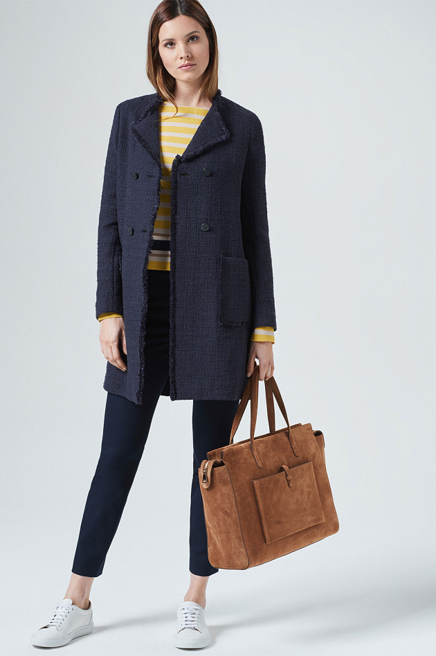 Windsor Tasche aus Veloursleder in Braun