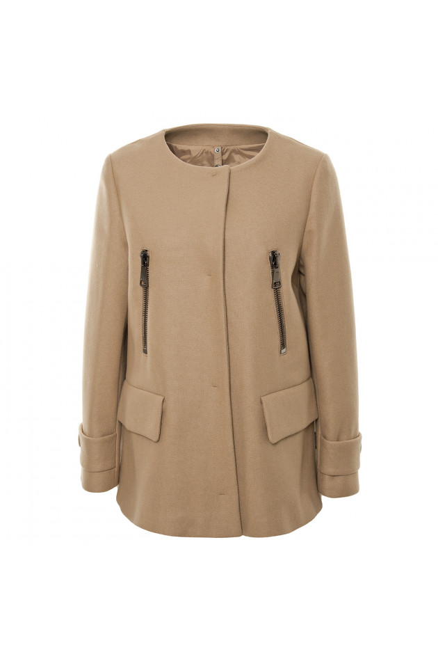 Moncler Wollmantel mit Daunenelement EUPHEMIA in Camel