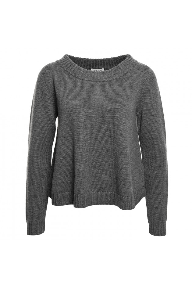 Repeat Wollpullover in Grau