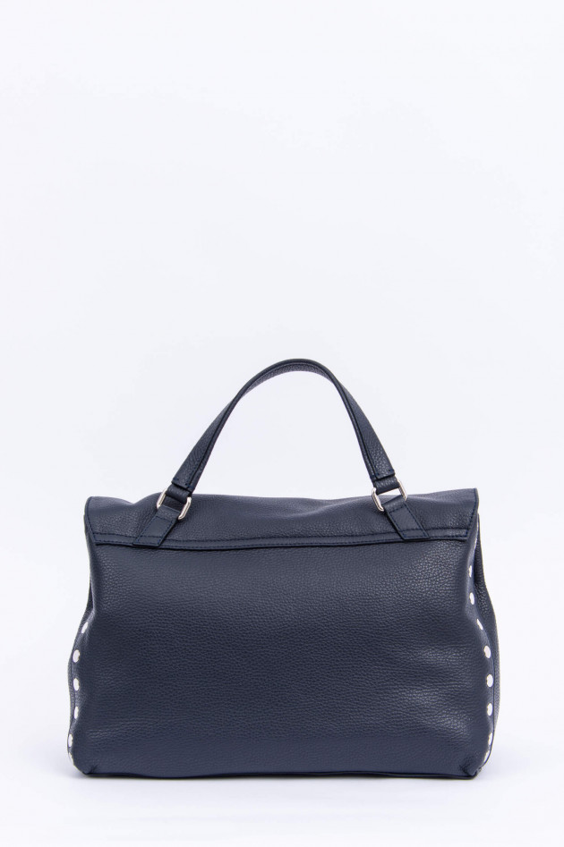 Zanellato Henkeltasche POSTINA mit Nieten-Details in Navy