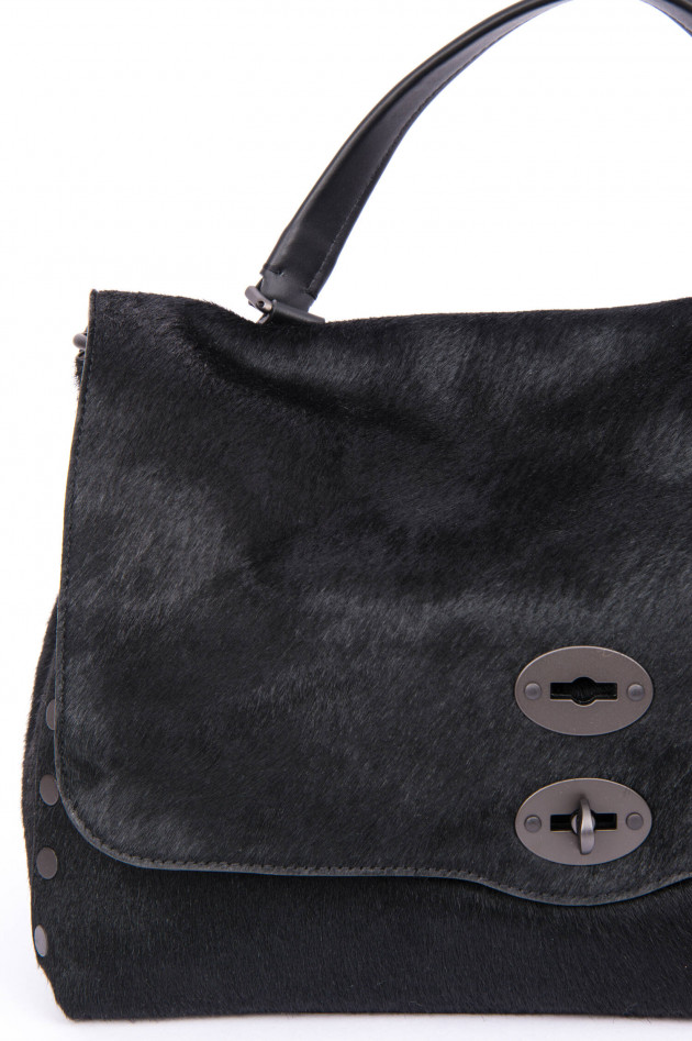 Zanellato Handtasche POSTINO MEDIUM in Schwarz