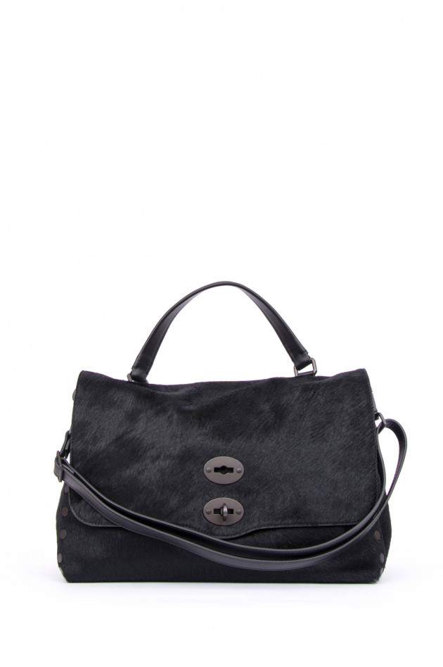 Zanellato Handtasche POSTINO MEDIUM in Schwarz