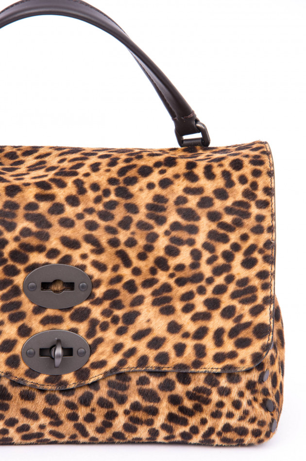 Zanellato Handtasche POSTINO SMALL im Leo-Design